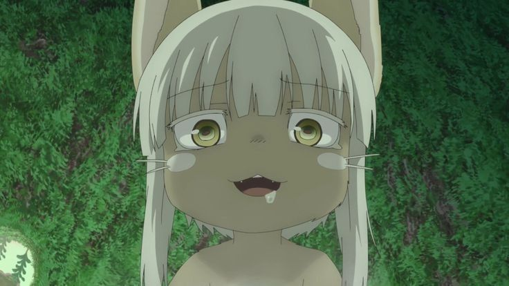 Illustrated character against a green background